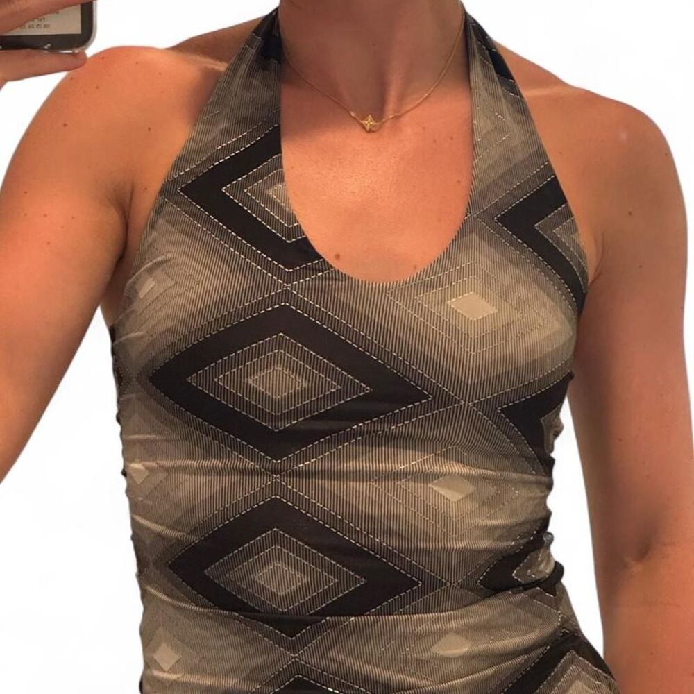 American-vintage Women's Grey and Black Vest